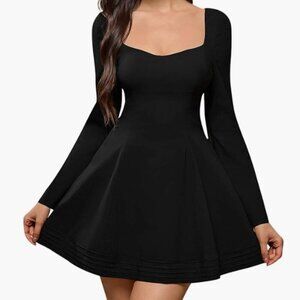 NWT Long Sleeve Women's Black Dress Size L